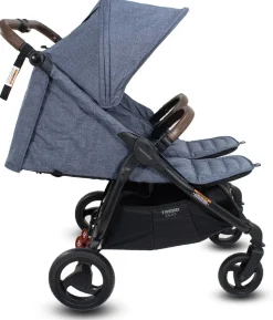 Valco Trend Duo Side by Side Double Stroller 2025 Denim