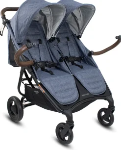 Valco Trend Duo Side by Side Double Stroller 2025 Denim