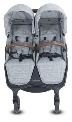 Valco Trend Duo Side by Side Double Stroller + Bassinet Bundle 2025 Denim / Denim
