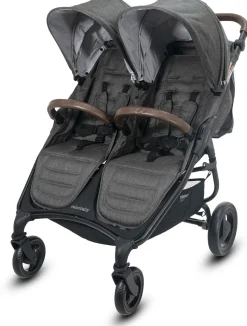 Valco Trend Duo Side by Side Double Stroller 2025 Charcoal