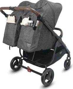 Valco Trend Duo Side by Side Double Stroller 2025 Charcoal