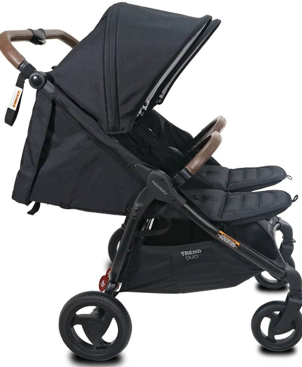 Valco Trend Duo Side by Side Double Stroller 2025 Black