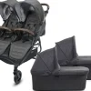 Valco Trend Duo Twin Side by Side Double Stroller + Bassinet 2025 Charcoal / Charcoal