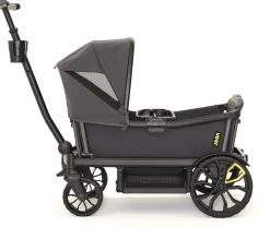 Veer All-Terrain Cruiser XL (4 Seater) Stroller Wagon + Canopy Bundle - Grey