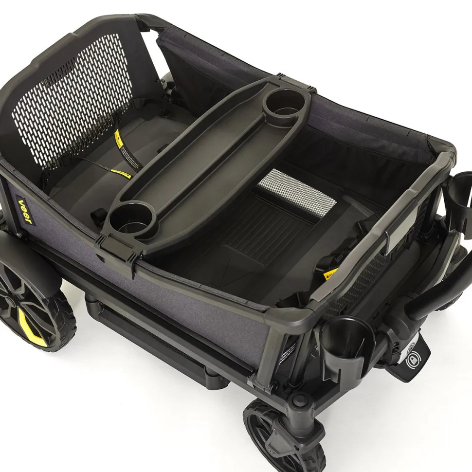 Veer All-Terrain Cruiser XL (4 Seater) Stroller Wagon + 2 Canopy Bundle - Grey