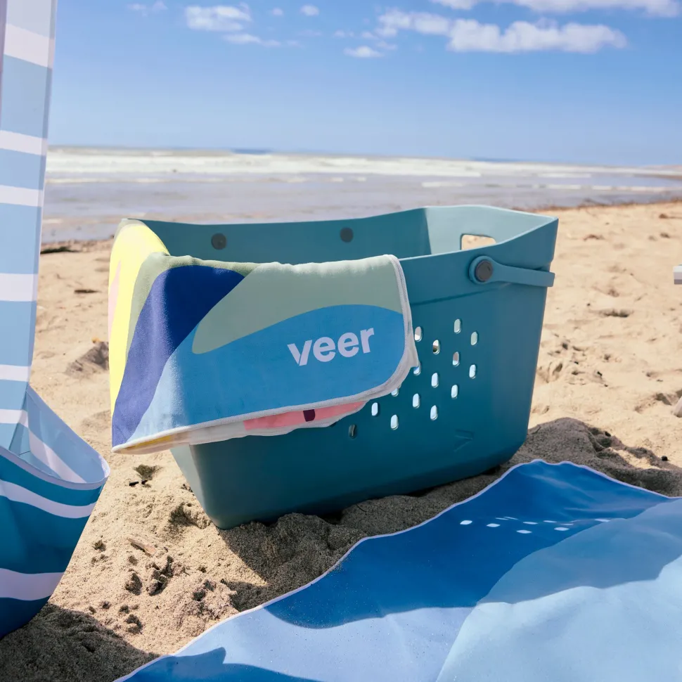 Veer Beach Tote - Blue Beryl