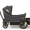 Veer Cruiser (2 Seater) Stroller Wagon + Canopy + Basket Bundle - Grey / Grey