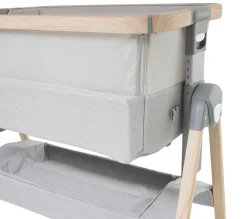 Venice Child California Dreaming Bedside Bassinet - Gray Wood