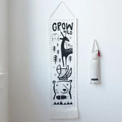 Wee Gallery Canvas Growth Chart - Woodland