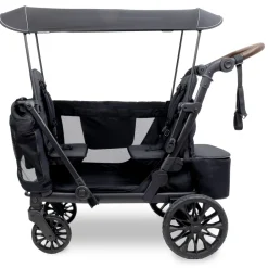 WonderFold L2 Double (2 Seater) Stroller Wagon - Black