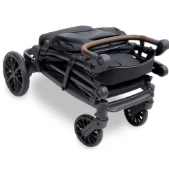 WonderFold L2 Double (2 Seater) Stroller Wagon - Black