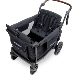 WonderFold L4 Quad (4 Seater) Stroller Wagon - Black