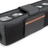 WonderFold Large Parent Console with 4 Insulated Cup Holders - Volcanic Black