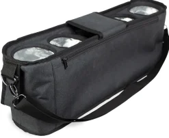 WonderFold Large Parent Console with 4 Insulated Cup Holders - Volcanic Black