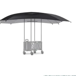 WonderFold S5 Convertible Utility Wagon Canopy - Black