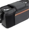 WonderFold Small Parent Console with 2 Insulated Cup Holders - Volcanic Black