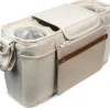 Wonderfold Small Parent Console with Insulated Cup Holders - Beige