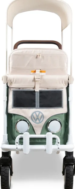 WonderFold VW2 Volkswagon Double (2 Seater) Stroller Wagon - Sage Green