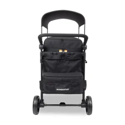 WonderFold W4 Elite Pro (4 Seater) Stroller Wagon - Jet Black