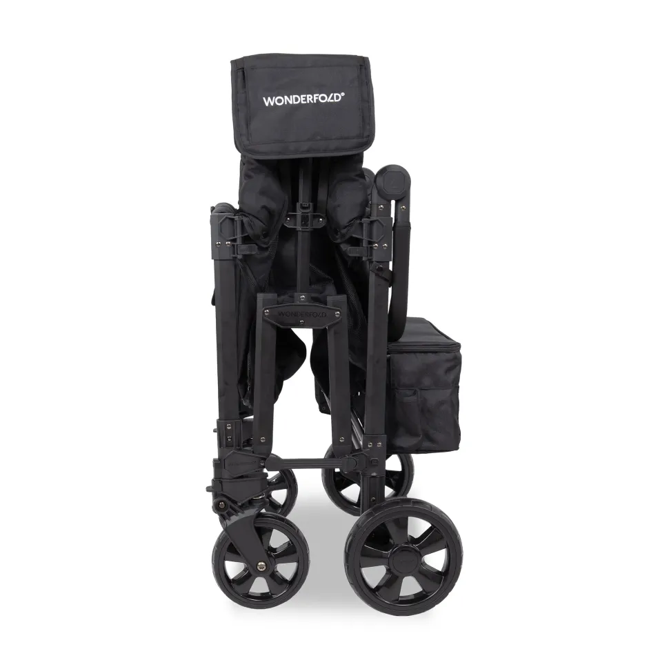 WonderFold W4 Elite Pro (4 Seater) Stroller Wagon - Jet Black