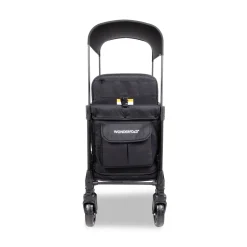 WonderFold W2 Elite Pro (2 Seater) Double Stroller Wagon - Jet Black