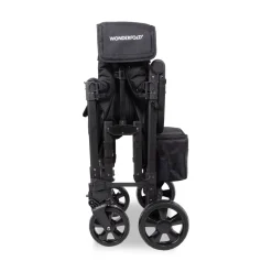 WonderFold W2 Elite Pro (2 Seater) Double Stroller Wagon - Jet Black