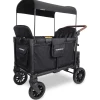 WonderFold W4 Luxe Pro (4 Seater) Stroller Wagon - Jet Black
