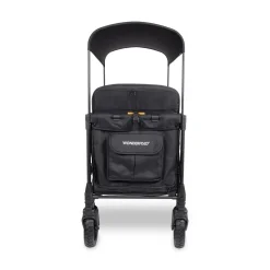 WonderFold W4 Luxe Pro (4 Seater) Stroller Wagon - Jet Black