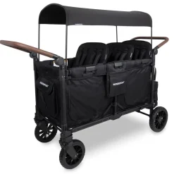 WonderFold W6 Pro (6 Seater) Stroller Wagon - Jet Black