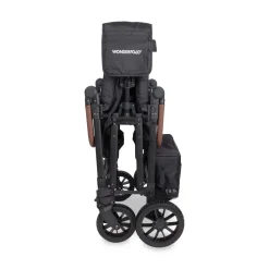 WonderFold W6 Pro (6 Seater) Stroller Wagon - Jet Black