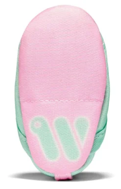 Woolybubs The Newbie Baby Shoe, Size 2 - Green / Pink