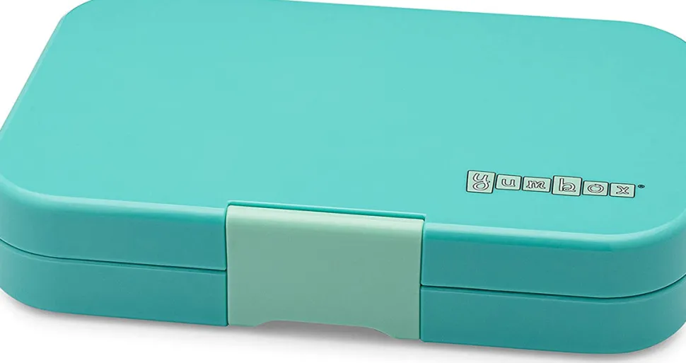 Yumbox Leakproof Bento Lunchbox, Tapas 5 Compartment - Antibes Blue / Bon Appetit Tray