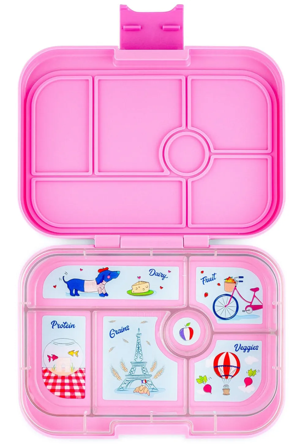 Yumbox Original Leakproof Bento Lunchbox, 6 Compartment - Fifi Pink / Paris Tray