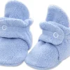 Zutano Cozie Fleece Baby Bootie - Light Blue, 3m