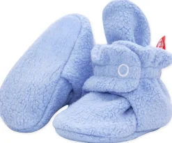 Zutano Cozie Fleece Baby Bootie - Light Blue, 3m
