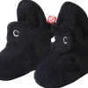 Zutano Cozie Fleece Baby Bootie - Black, 6m