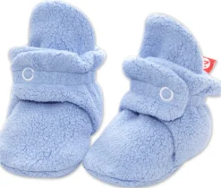 Zutano Cozie Fleece Baby Bootie - Light Blue, 6m