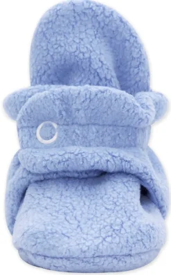 Zutano Cozie Fleece Baby Bootie - Light Blue, 6m