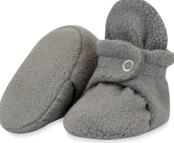 Zutano Cozie Fleece Baby Bootie - Gray, 6m
