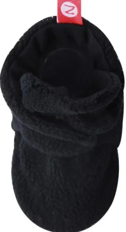 Zutano Cozie Fleece Baby Bootie - Black, 3m