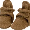 Zutano Cozie Fleece Baby Bootie - Heather Mocha, 6m