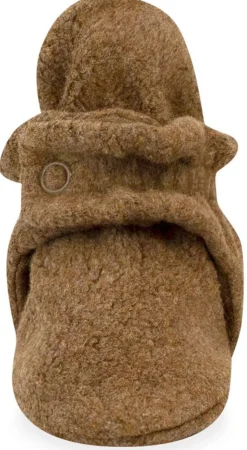 Zutano Cozie Fleece Baby Bootie - Heather Mocha, 6m