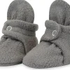 Zutano Cozie Fleece Baby Bootie - Gray, 3m