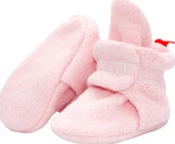 Zutano Cozie Fleece Baby Bootie - Baby Pink, 6m