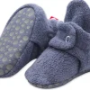 Zutano Cozie Fleece Gripper Baby Bootie - Denim Navy, 18m