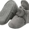 Zutano Cozie Fleece Gripper Baby Bootie - Gray, 18m