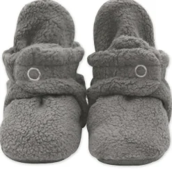 Zutano Cozie Fleece Gripper Baby Bootie - Gray, 18m