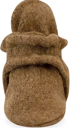 Zutano Cozie Fleece Gripper Baby Bootie - Heather Mocha, 18m