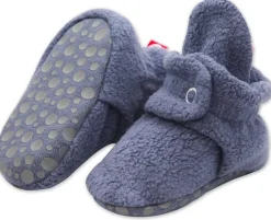 Zutano Cozie Fleece Gripper Baby Bootie - Denim Navy, 12m
