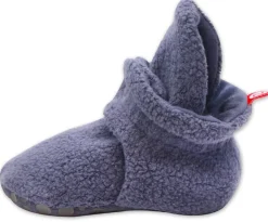 Zutano Cozie Fleece Gripper Baby Bootie - Denim Navy, 12m